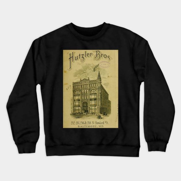 HUTZLER BROS VINTAGE BALTIMORE DESIGN Crewneck Sweatshirt by The C.O.B. Store